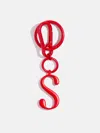 Baublebar Red Initial Enamel Bag Charm In Red