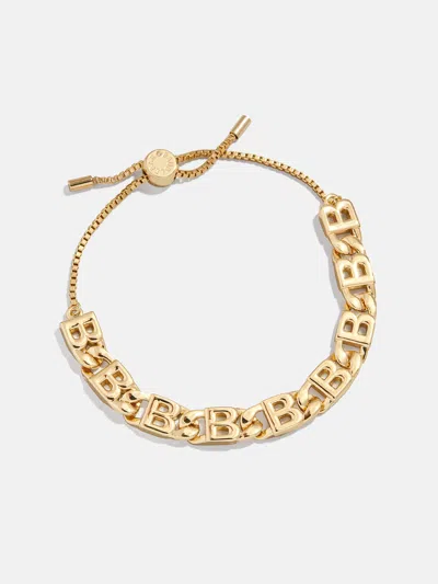 Baublebar Repeating Initial Bracelet In Gold
