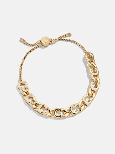 Baublebar Repeating Initial Bracelet In Gold