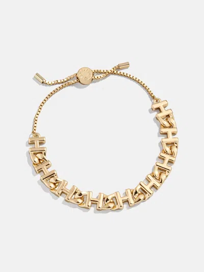 Baublebar Repeating Initial Bracelet In Gold