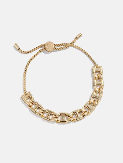 Baublebar Repeating Initial Bracelet In Gold