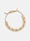 Baublebar Repeating Initial Bracelet In Gold