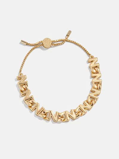 Baublebar Repeating Initial Bracelet In Gold