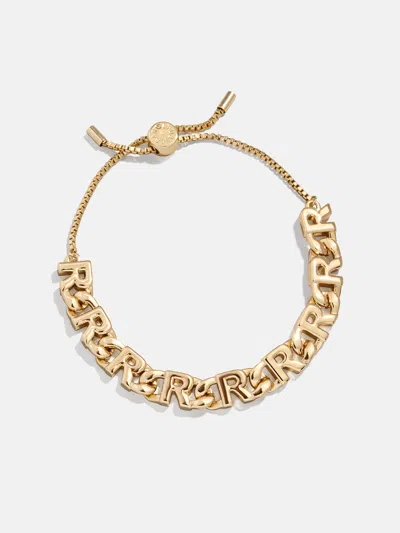 Baublebar Repeating Initial Bracelet In Gold