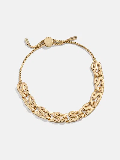 Baublebar Repeating Initial Bracelet In Gold