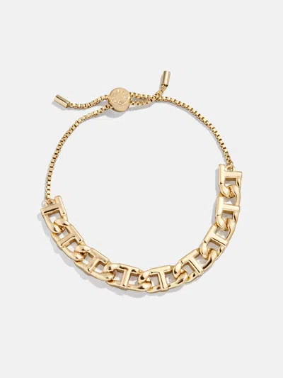 Baublebar Repeating Initial Bracelet In Gold