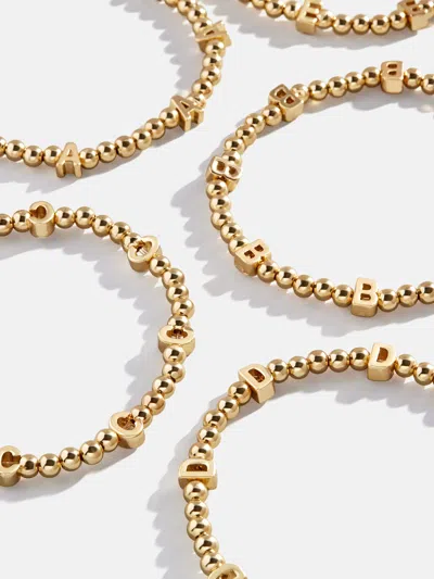 Baublebar Repeating Initial Pisa Bracelet In Gold