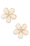 Baublebar Resin Flower Stud Earrings