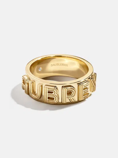 Baublebar Retro 18k Gold Custom Ring