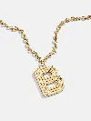 Baublebar Retro Letter Initial Necklace