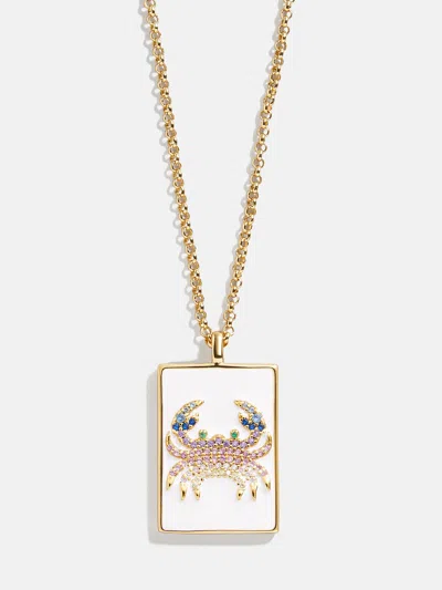 Baublebar Reversible 18k Gold Zodiac Pendant Necklace