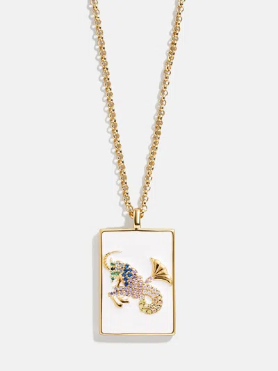 Baublebar Reversible 18k Gold Zodiac Pendant Necklace