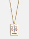 Baublebar Reversible 18k Gold Zodiac Pendant Necklace