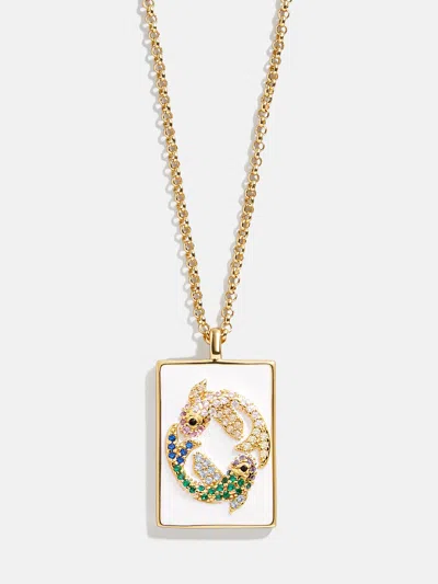 Baublebar Reversible 18k Gold Zodiac Pendant Necklace