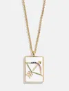 Baublebar Reversible 18k Gold Zodiac Pendant Necklace