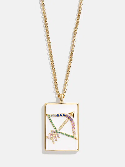 Baublebar Reversible 18k Gold Zodiac Pendant Necklace