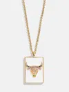 Baublebar Reversible 18k Gold Zodiac Pendant Necklace