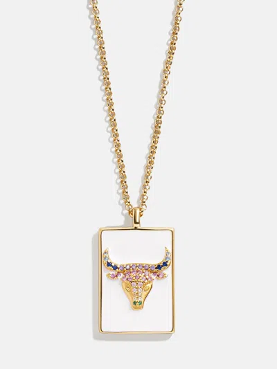 Baublebar Reversible 18k Gold Zodiac Pendant Necklace