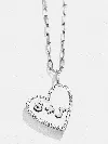 Baublebar Reversible Sterling Silver Custom Heart Necklace