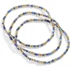 Baublebar Sadie Set Of 3 Semiprecious Bead Stretch Bracelets In Navy