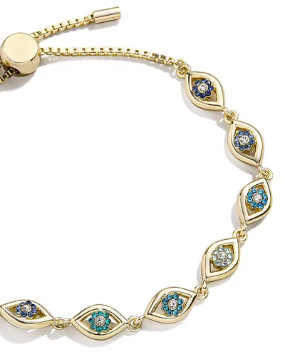Baublebar Salma Color Pave Evil Eye Slider Bracelet In Gold Tone In Multi/gold
