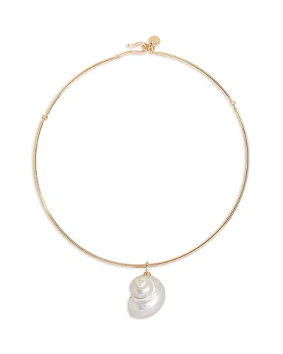 Baublebar Santana Shell Collar Necklace In Gold