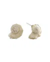 Baublebar Santana Shell Statement Stud Earrings In White