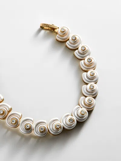 Baublebar Santana Shell Tennis Bracelet In Gold