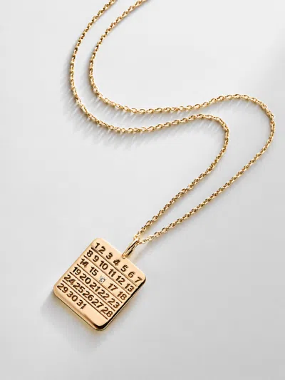 Baublebar Save The Date Custom Calendar Pendant Necklace In Gold