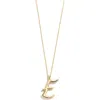 Baublebar Script Initial Pendant Necklace In Gold
