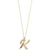 Baublebar Script Initial Pendant Necklace In Gold