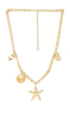 Baublebar Seashell Charm Necklace In Gold