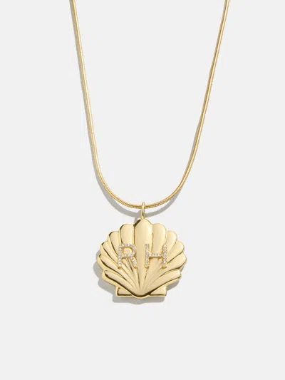 Baublebar Seashell Custom Initial Necklace