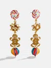 Baublebar Season's Treatings Christmas Statement Earrings In Gold