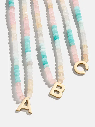Baublebar Semi-precious Block Initial Necklace