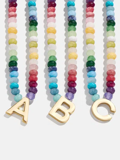 Baublebar Semi-precious Block Initial Necklace