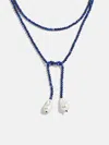 Baublebar Semi-precious Pearl Wrap Necklace In Blue