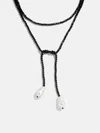 Baublebar Semi-precious Pearl Wrap Necklace In Black