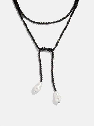 Baublebar Semi-precious Pearl Wrap Necklace In Black
