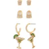 Baublebar Set Of 3 Margarita Earrings