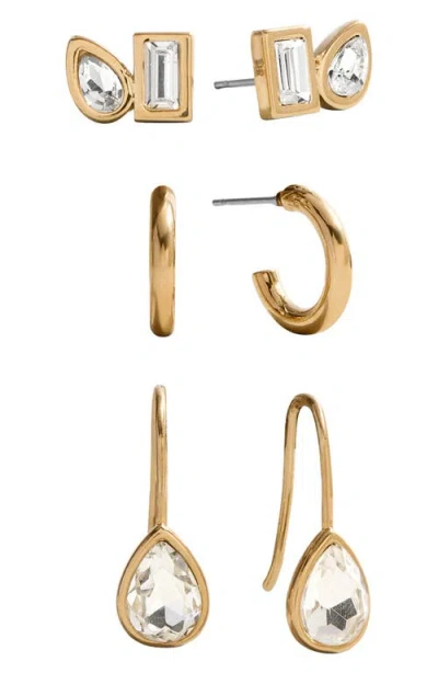 Baublebar Set Of 3 Mixed Shape Earrings