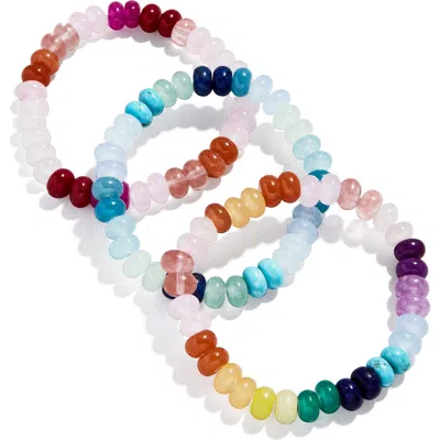 Baublebar Set Of 3 Semiprecious Stone Beaded Bracelets
