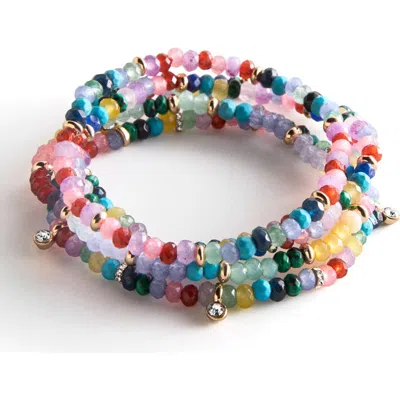 Baublebar Set Of 5 Beaded Stretch Bracelets In Multi