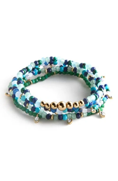 Baublebar Set Of 5 Indya Beaded Stretch Bracelets In Multi