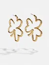 Baublebar Shamrock N' Roll Hoop Earrings In Gold