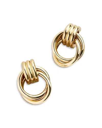 BAUBLEBAR SHILOH MULTI RING DROP EARRINGS IN GOLD TONE