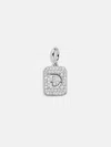 Baublebar Silver Block Pave Cluster Charm