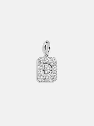 Baublebar Silver Block Pave Cluster Charm