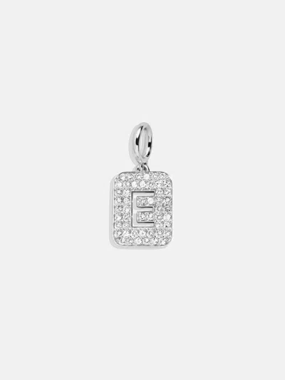 Baublebar Silver Block Pave Cluster Charm