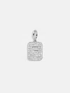 Baublebar Silver Block Pave Cluster Charm